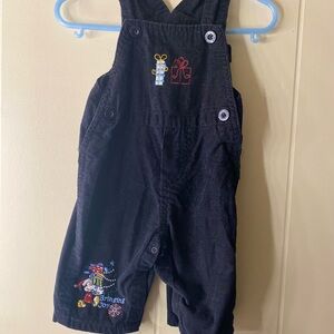 Christmas toddler overalls